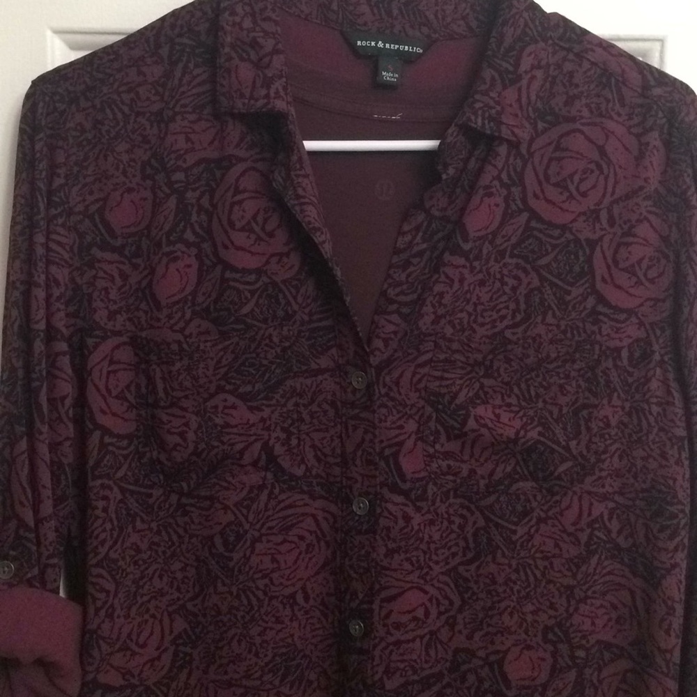 Rock & Republic Button-Down Shirt Men's Sz Medium
